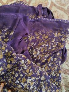 Floral Print Saree