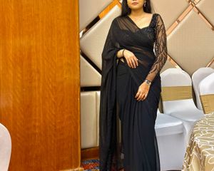 Black sequin net Blouse