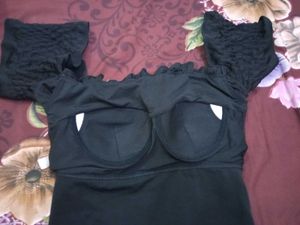 Black Off-Shoulder Top