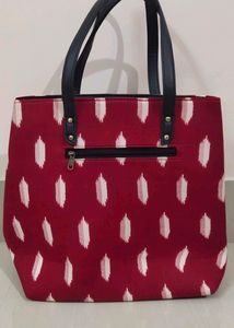 Red Shoulder Tote Bag