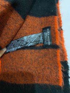 ZARA Accessories Colorblocked Winter Scarf/Stole