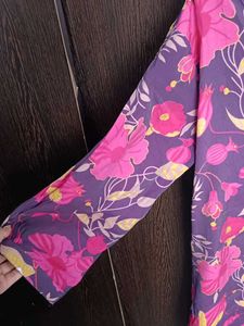 Floral Print Kurta Pant Set