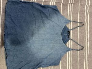 Denim Sleeveless Top