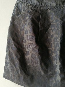 GAP LEOPARD PRINT LEATHER SKIRT