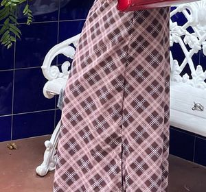 Stylish Plaid Midi Skirt