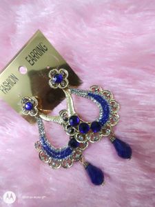 MAJESTIC BLUE DESIGNER EARRINGS FOR WOMEN