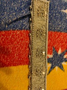 Saree Belt ( White Heavy Stone Work)