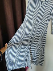 Zara Cotton Striped Summer Dress