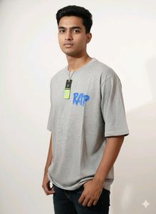 Gray &#39;RAP&#39; Graphic Tee