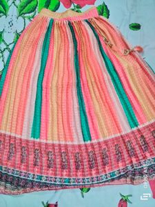 Striped Lehenga Choli Set
