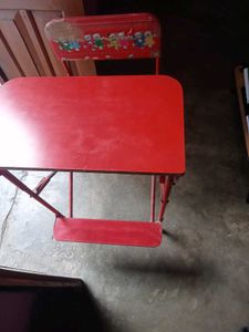 Children's Red Table & Chair Set