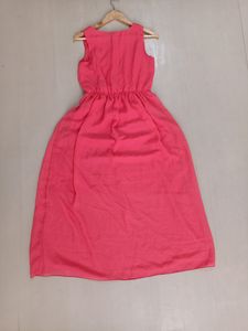 Pink Party Dress/Casual Wear For Woman