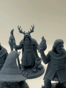 collection of seven hero miniatures,