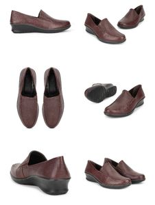 (40)Woods Tan formal slip-on shoes for Women