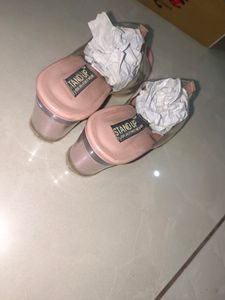 Pink Transparent Heels