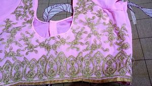 new Pink Embroidered Blouse