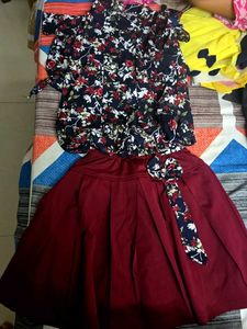 Cute Floral Girls Outfit