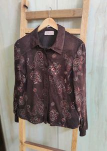 Coffer Colour Designer Shirt Size-36