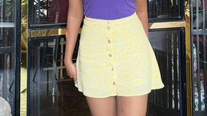 Yellow Mini Skirt