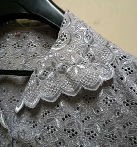 Lace Detail Blouse 10/10 Hakoba Material