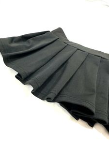 Sexy Black Pleated Super Mini Skirt