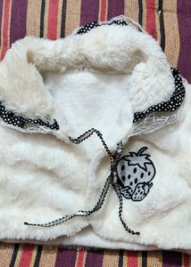 Furr Jacket For Girls 6-18 Months White