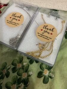 Necklace Charm Chain with adorable earrings