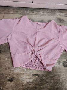 Pink Crop Top