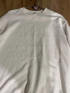 Alone In Paradise White Sweatshirt