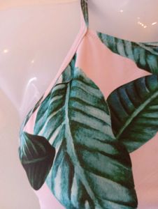Tropical Palm Print Beach Top