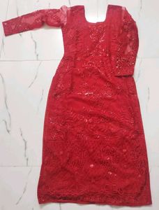 Red Pakistani Suit