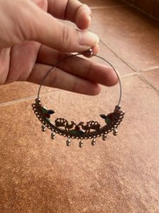 Hoop Earrings with Charm Detail