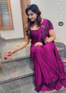 Elegant Purple Saree