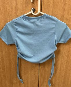 Blue Crop Top