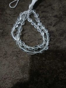 Clear Quartz Oval Beads Strand