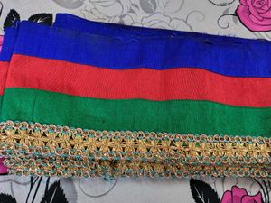 Triple Colour Lace With Golden Border