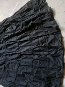 Elegant Black Tiered Skirt