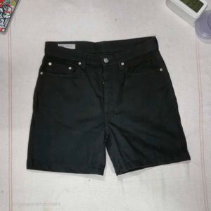 Zara Black Denim Shorts