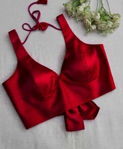 Padded Silk Knot Style Sabyasachi Pattern Blouse