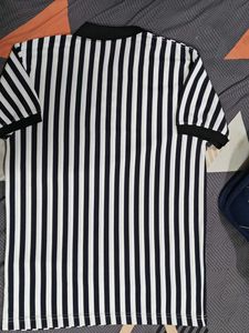 Striped Polo Shirt - Z Black
