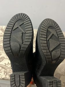 Black Glittery Boots