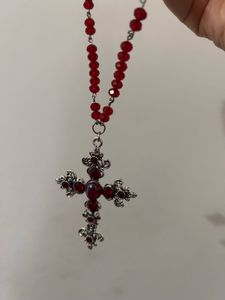 Red Cross Necklace ❤️