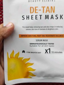 DE-TAN SHEET MASK