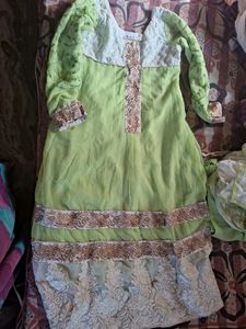 Never Used Anarkali Chudi Georgette
