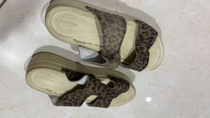 Crocs Leopard Print Slides