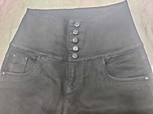 Black High Waist women Jeans Size 32