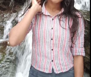 Striped Button-Down Shirt