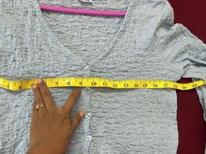 Blue Full Sleeves Top