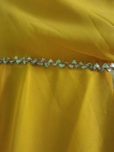Yellow Georgette Long Dress