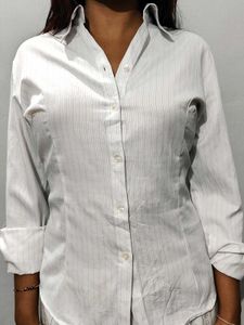Striped Button-Down Shirt